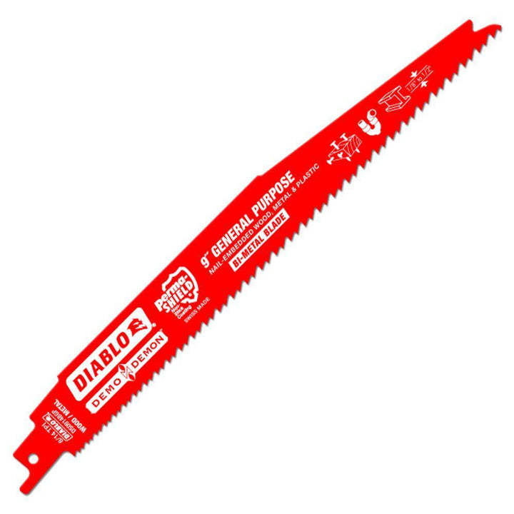 9 in. 8/14 TPI Demo Demon General Purpose Reciprocating Saw Blade - Super Arbor