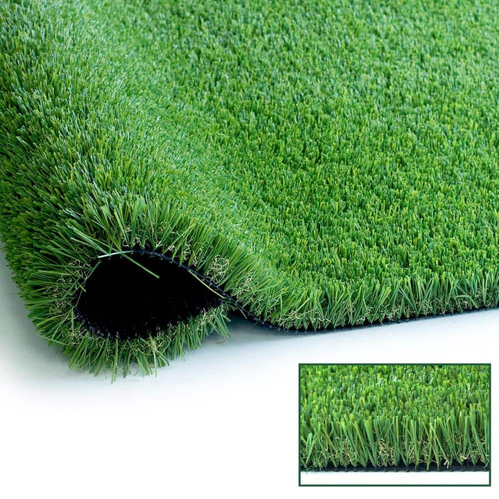 LITA Natural Thick Realistic Deluxe 13 ft. W x Cut to Length Green Artificial Grass Turf