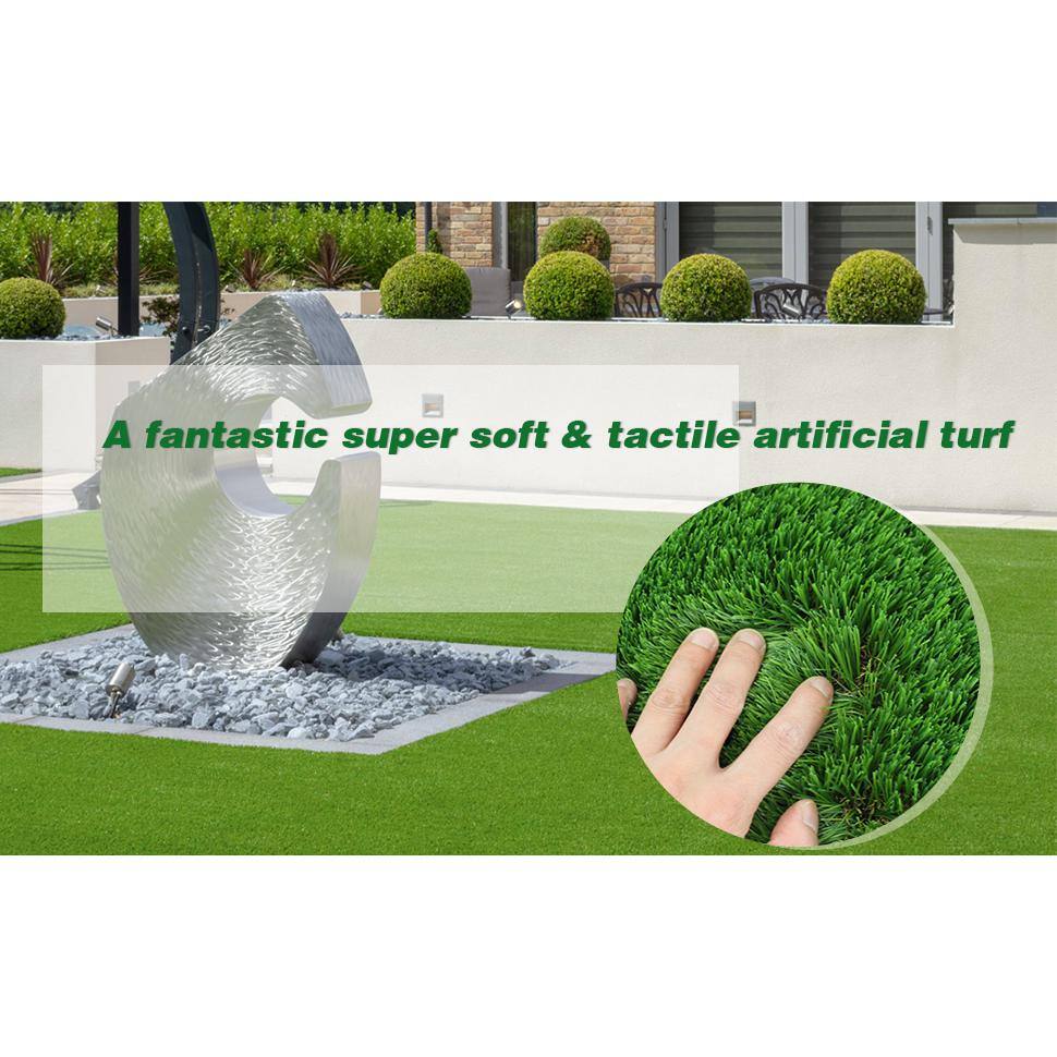 LITA Premium Landscape 13 ft. W x Cut to Length Green Artificial Grass Turf