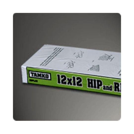 TAMKO 12-1/4 in x 12 in Hip and Ridge Shingles, Grey Mist, 33 Lin. Ft./Bundle