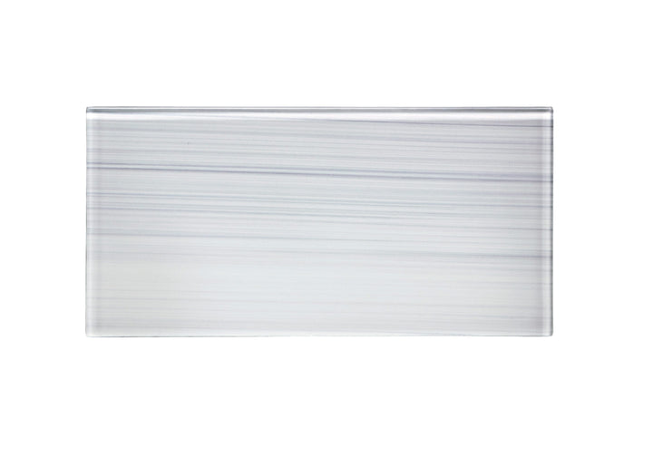 WS Tiles EZ-Tach White 3-in x 6-in Hand-painted Glass Peel and stick Wall Tile product image