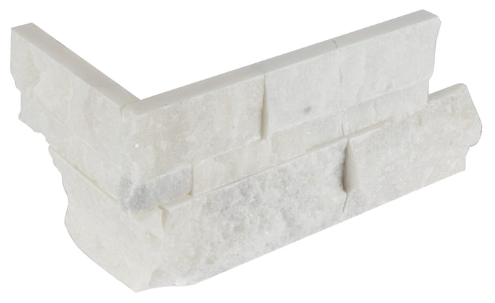 Satori Northern Arctic Ledgestone 6-in x 18-in Natural Stone Quartz Marble Look Wall Tile (3.66-sq. ft/ Carton)