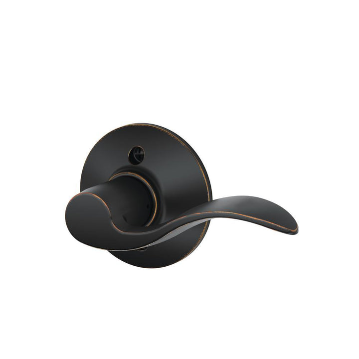 Accent Aged Bronze Right Handed Dummy Door Lever - Super Arbor