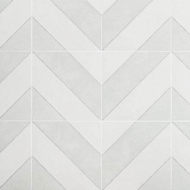 Artmore Tile Tarantino Gray 9-in x 9-in Glazed Porcelain Encaustic Floor and Wall Tile product image