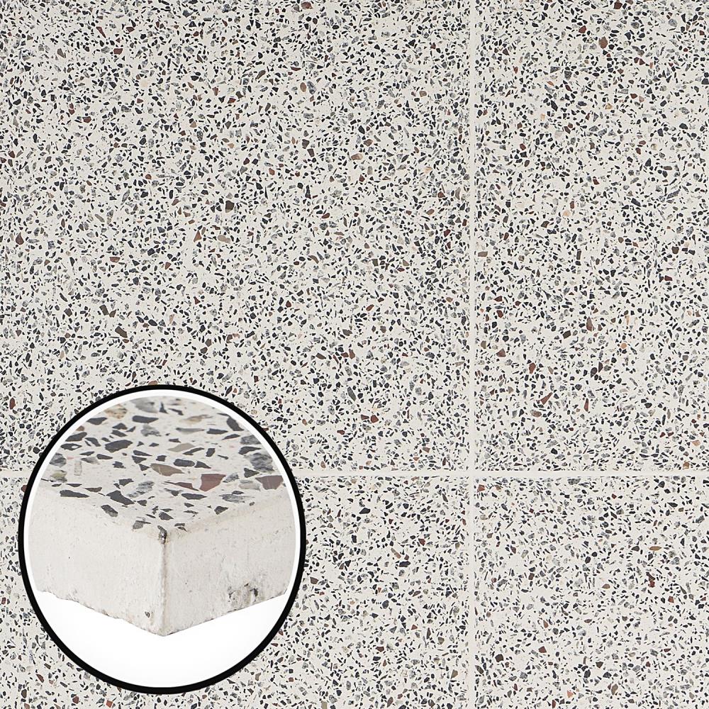 Artmore Tile Tarboro Terrazzo Tan 16-in x 16-in Polished Cement Cement look Floor and Wall Tile product image