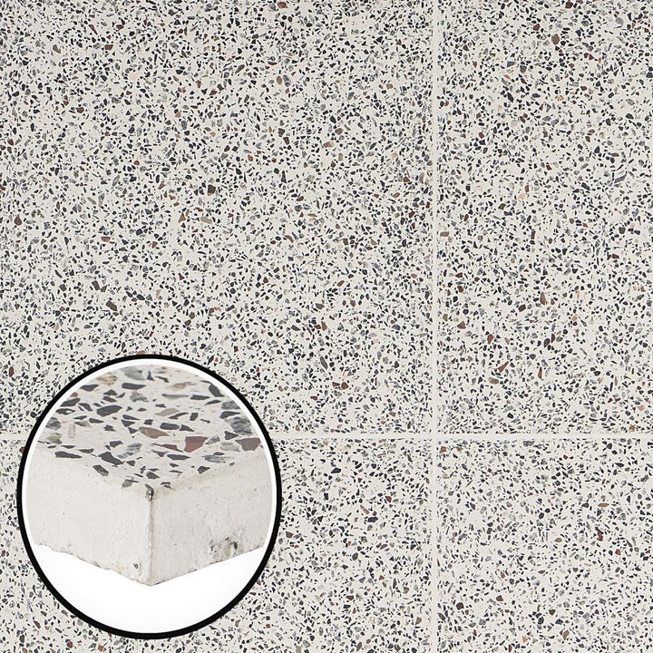 Artmore Tile Tarboro Terrazzo Tan 16-in x 16-in Polished Cement Cement look Floor and Wall Tile product image