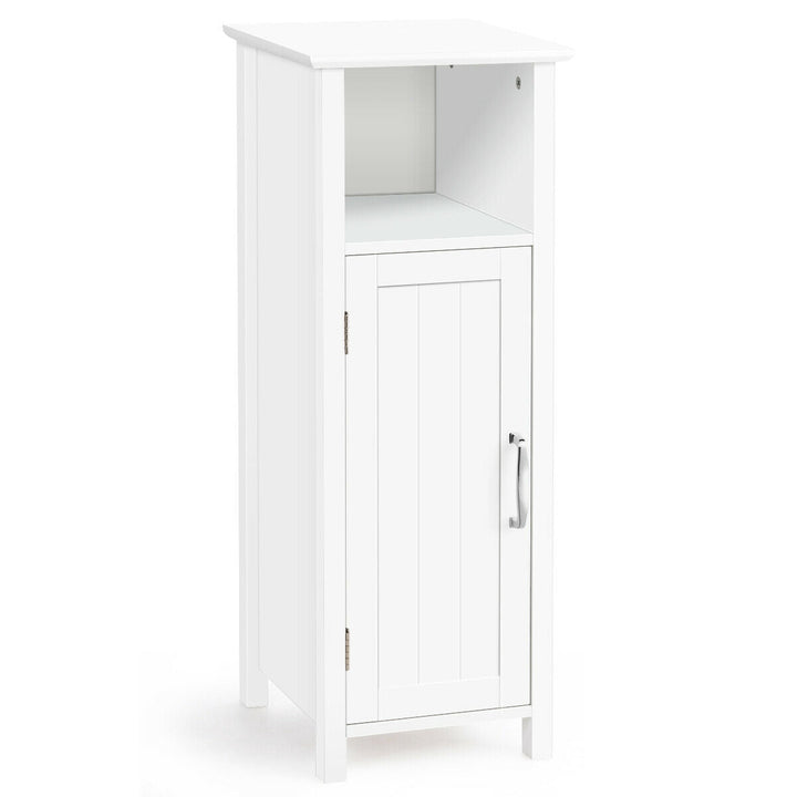 WELLFOR 12-in x 31.5-in x 12-in White Freestanding Corner Linen Cabinet