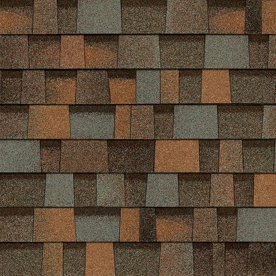 Owens Corning TruDefinition Duration Designer Asphalt Shingles, Aged Copper, 13-1/4 in x 39-3/8 in, 5-5/8 in Exposure