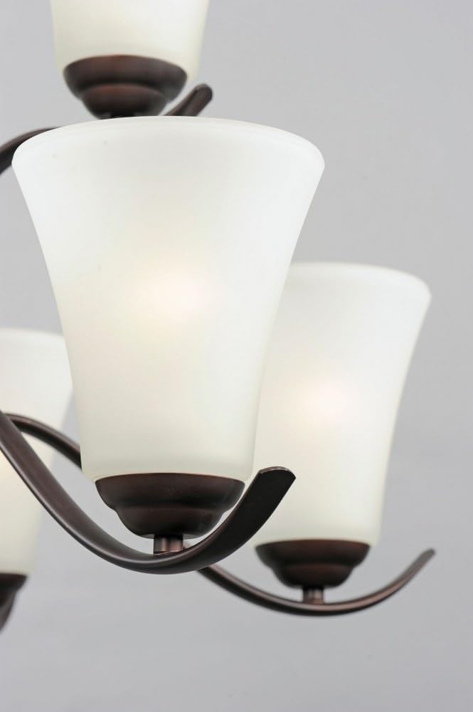 Maxim Lighting Vital 9-Light Chandelier, 26" W x 25" H, Satin Nickel