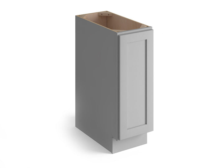 Valleywood Cabinetry Proper Gray 9-in W x 34.5-in H x 24-in D Proper Gray Birch 1-Drawer Base Ready To Assemble Plywood Cabinet (Flat Panel Shaker Style)