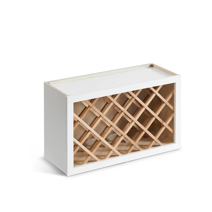 Valleywood Cabinetry Pure White 30-in W x 18-in H x 12-in D Pure White Birch Open Cube Organizer Wall Ready To Assemble Plywood Cabinet (Flat Panel Style)
