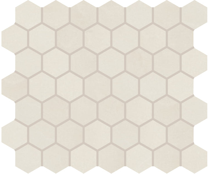 Daltile Union View Cream 11-in x 14-in Matte Ceramic Hexagon Mosaic Floor and Wall Tile product image