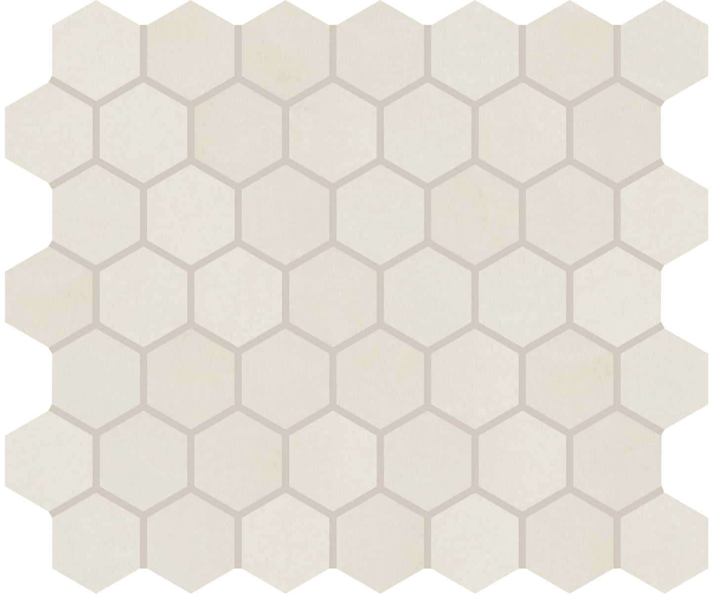 Daltile Union View Cream 11-in x 14-in Matte Ceramic Hexagon Mosaic Floor and Wall Tile product image