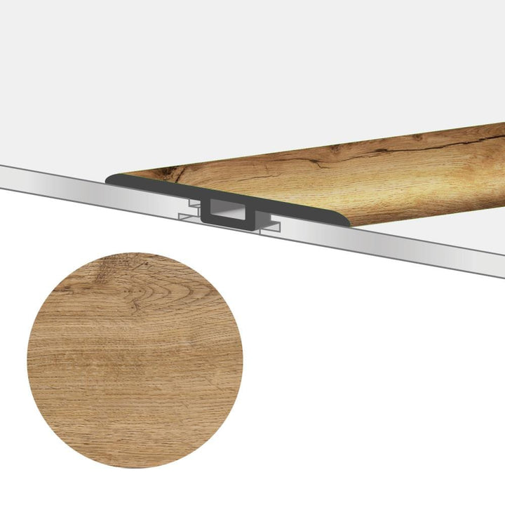 Lucida USA MaxCore T-moulding Pioneer Oak 0.27-in T x 1.75-in W x 48-in L Vinyl T-moulding