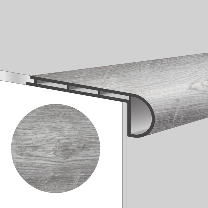 Lucida USA 3-in x 48-in Andesite Vinyl Floor Stair Nose