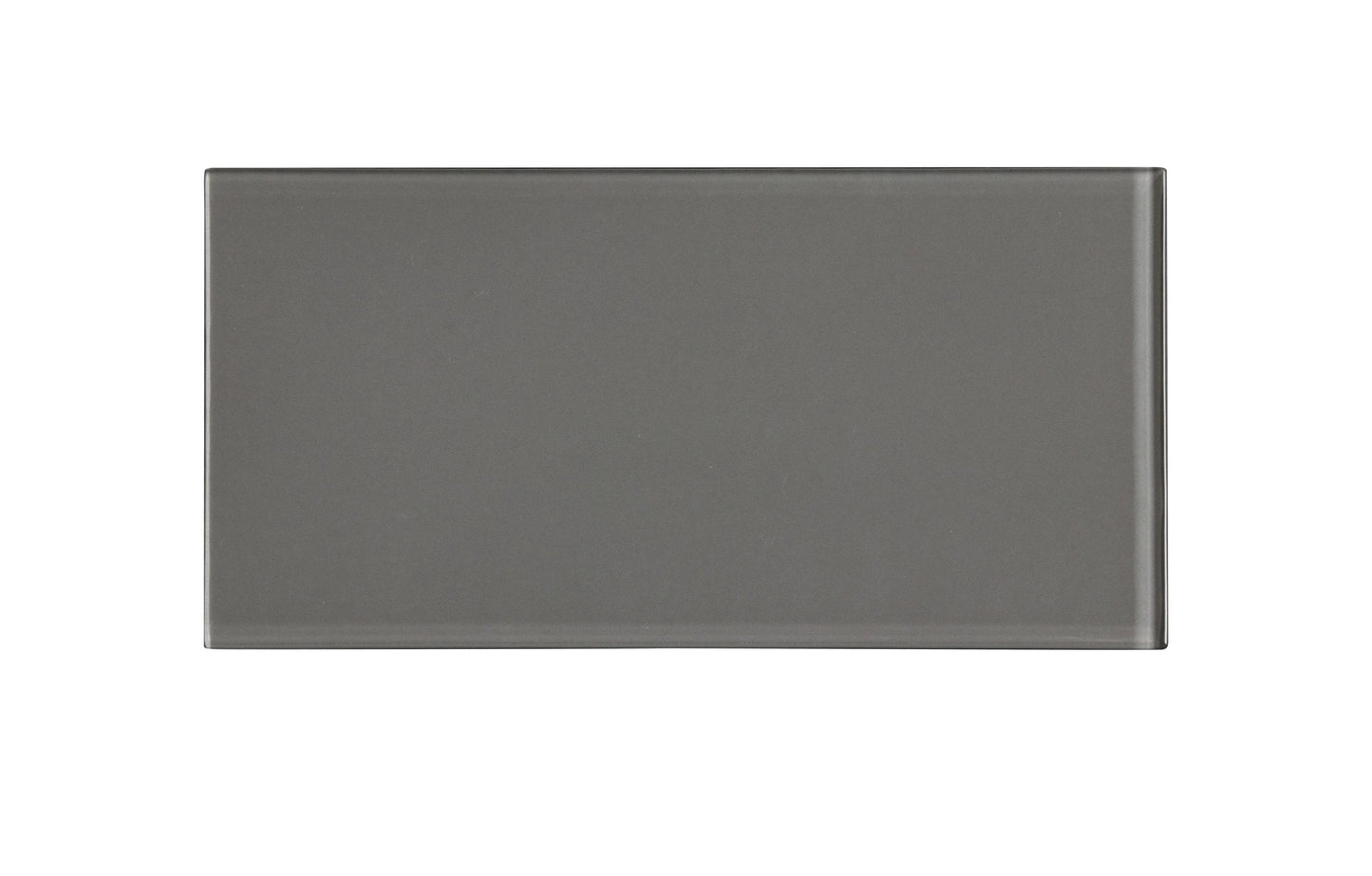 WS Tiles EZ-Tach Dark Gray 3-in x 6-in Polished Glass Peel and stick Wall Tile product image