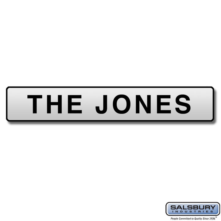 Custom Engraved Self Adhesive Placard for Mailboxes