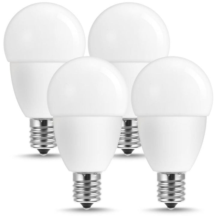 YANSUN 5-Watt, 50-Watt Equivalent G14 LED Light Bulb E17 Intermediate Base in Daylight White 5000K (4-Pack)