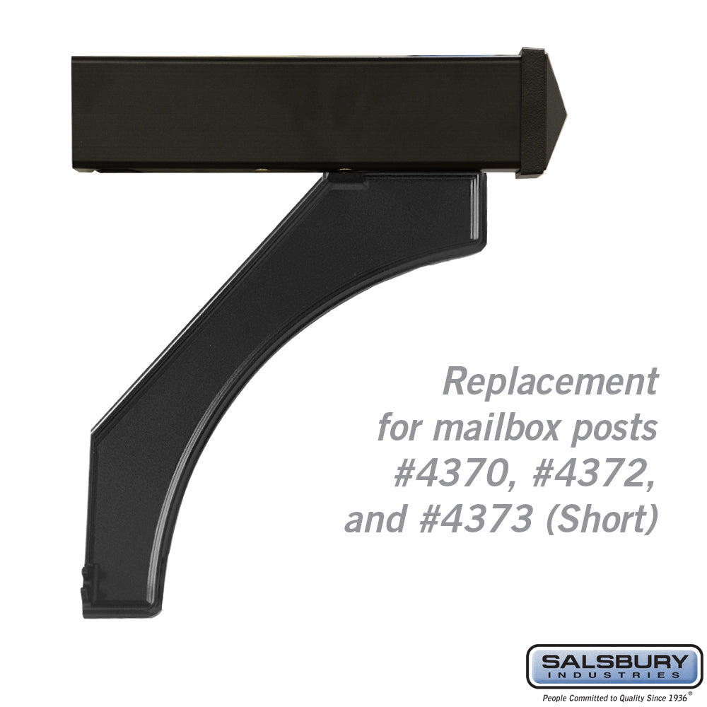 Arm Kit Replacement for Deluxe Mailbox Post - Black