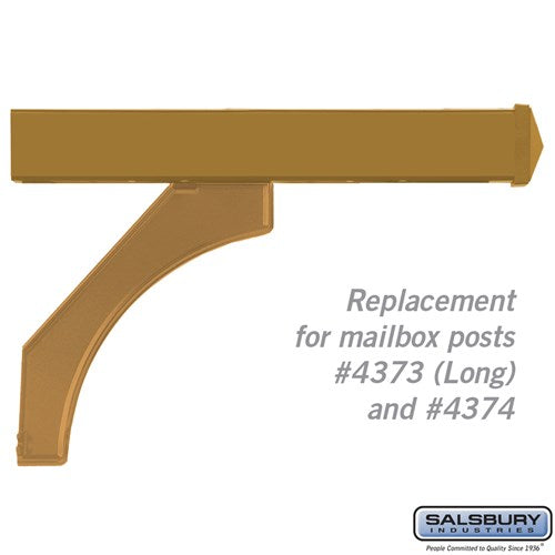 Arm Kit Replacement for Deluxe Post for Two Designer Roadside Mailboxes - Brass