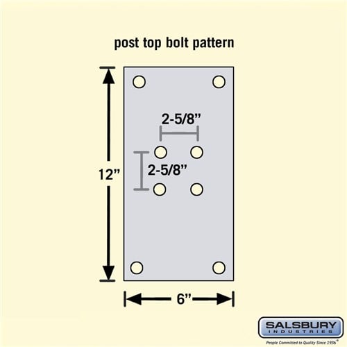 Standard Pedestal - In-Ground Mounted for Roadside Mailboxes, Mail Chests, and Package Drops