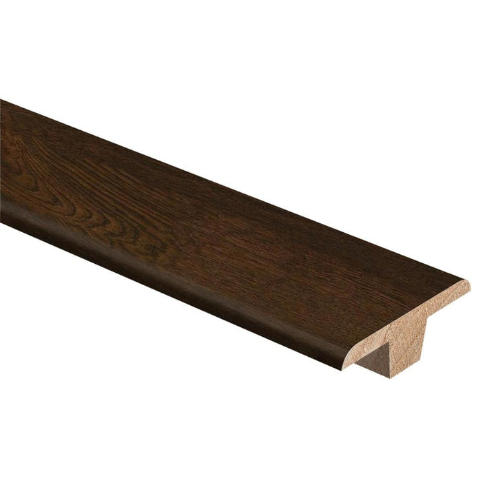 Zamma Dark Brown Oak 0.375-in T x 1.75-in W x 94-in L Wood Floor T-moulding