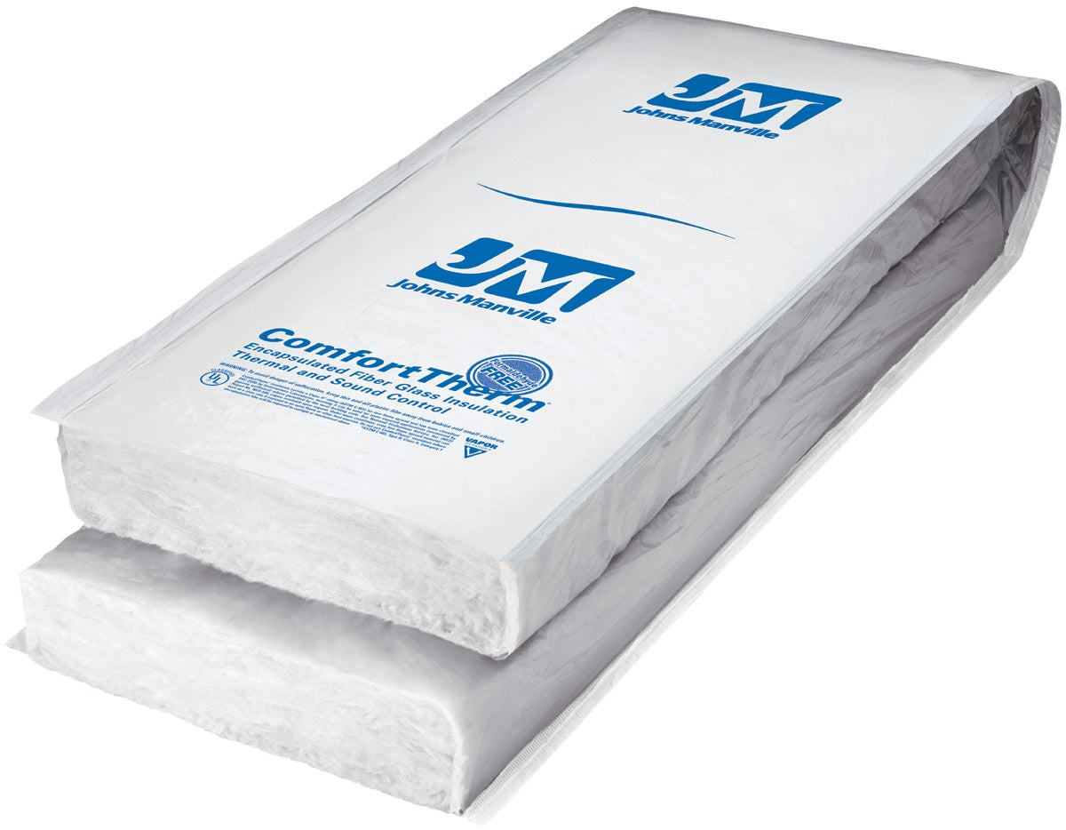 JM ComfortTherm R-19 16-in x 48-in Poly-Encapsulated Fiberglass Batt Insulation (96 sq ft)