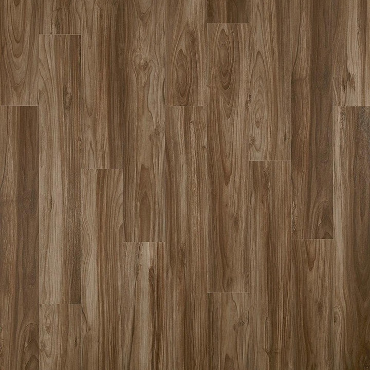 Pergo DuraCraft +WetProtect Scenic Trail Walnut 7-1/2-in Wide x 6-mm Thick Waterproof Interlocking Luxury Vinyl Plank Flooring (17.43-sq ft)