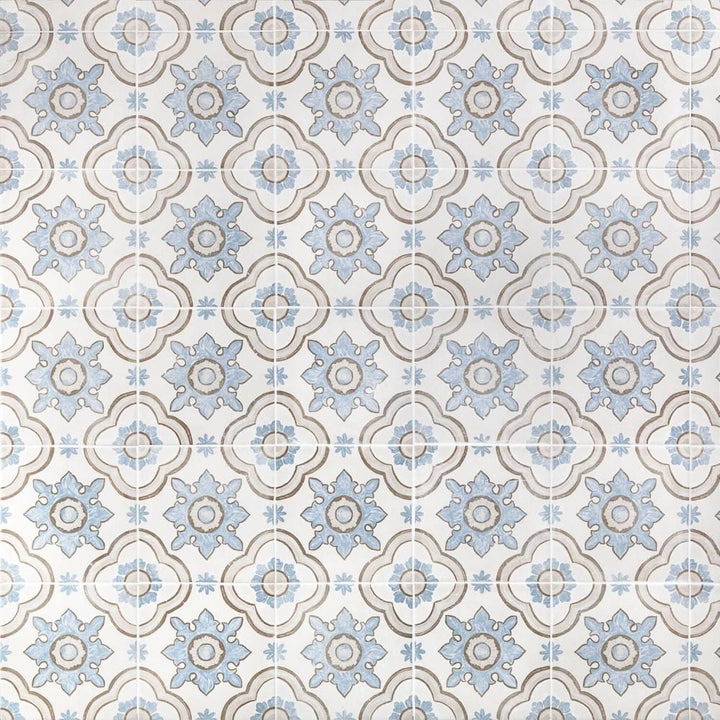 Artmore Tile Samora Basma 8-in x 8-in Matte Porcelain Encaustic Floor and Wall Tile product image