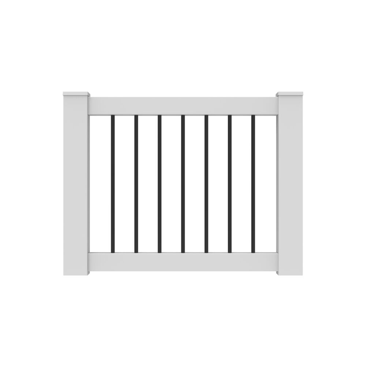 Freedom Bella Premier Series 46-1/2-in L x 36-in H White Vinyl Deck Railing Gate (Assembly Required)