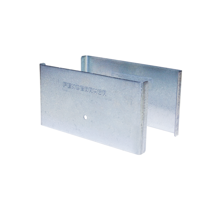Fence Armor Demi Protection Post Guard 5.5-in Galvanized Steel Bracket For Multiple Fence Types