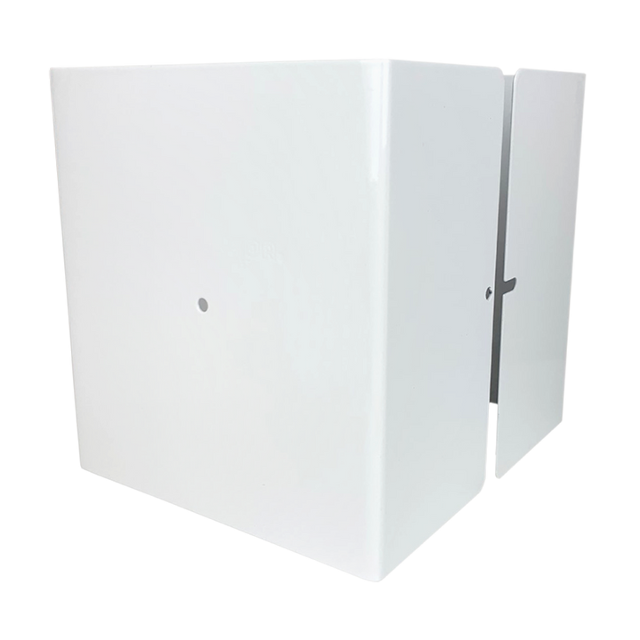 Fence Armor Pro Protection Post Guard 6-in Powder Coated White Galvanized Steel Bracket For Multiple Fence Types