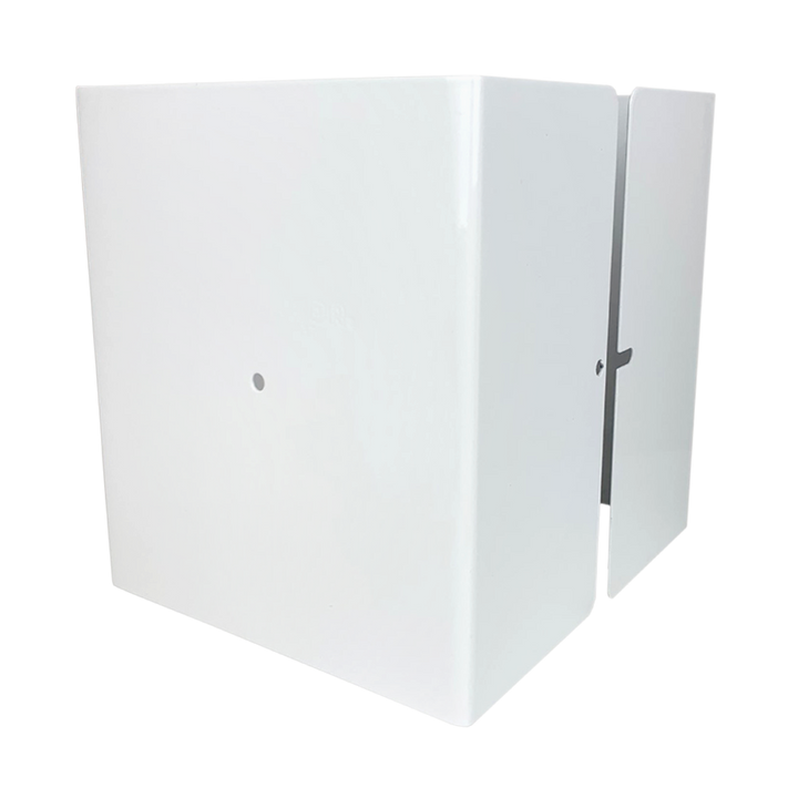 Fence Armor Pro Protection Post Guard 5.5-in Powder Coated White Galvanized Steel Bracket For Multiple Fence Types