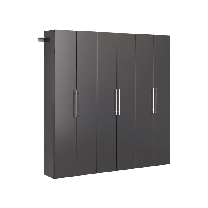 Prepac HangUps 72-in W x 72-in H Wood Composite Black Wall-mount Utility Storage Cabinet
