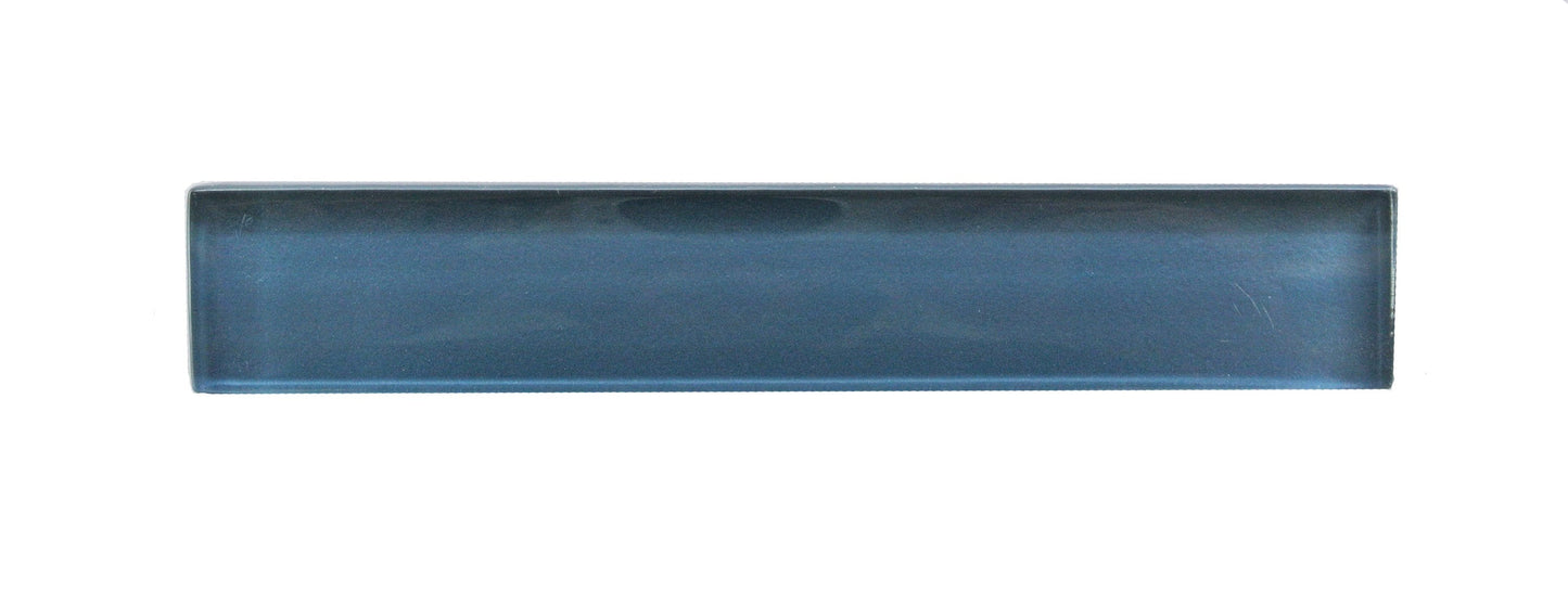Abolos Full Body Neon Blue/Glossy 1-in x 6-in Glossy Glass Brick look Floor and Wall Tile product image