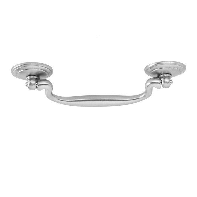 Sumner Street Home Hardware Furniture Hardware 4-in (102mm) Center to Center Satin Nickel Arch Bail/Drop Drawer Pull