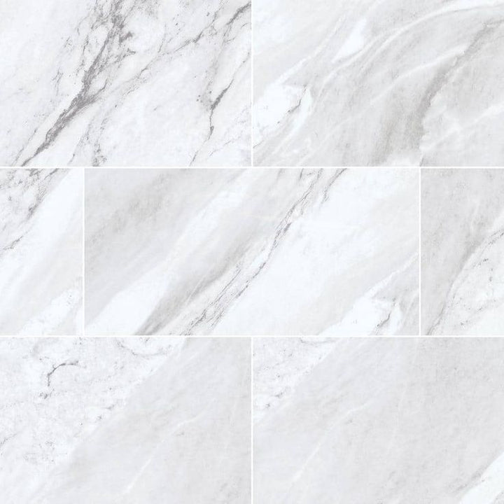 Emerald Bay Marble 22 MIL x 18.5 in. W x 37 in. L Click Lock Waterproof Vinyl Tile Flooring (19.1 sq. ft./case)