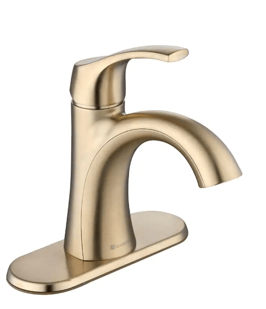 Arnette Single Handle Single Hole Bathroom Faucet in Matte Gold