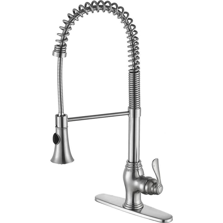 Bastion Single Handle Standard Kitchen Faucet in Brushed Nickel