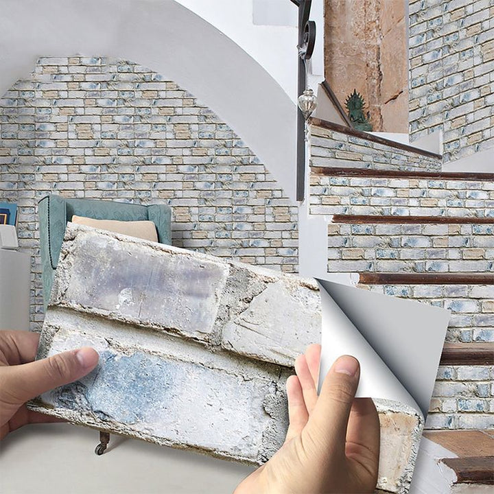 14 Styles 3D Self-Adhesive Kitchen Wall Tiles Bathroom Mosaic Brick Stickers Home DIY Decor Waterproof