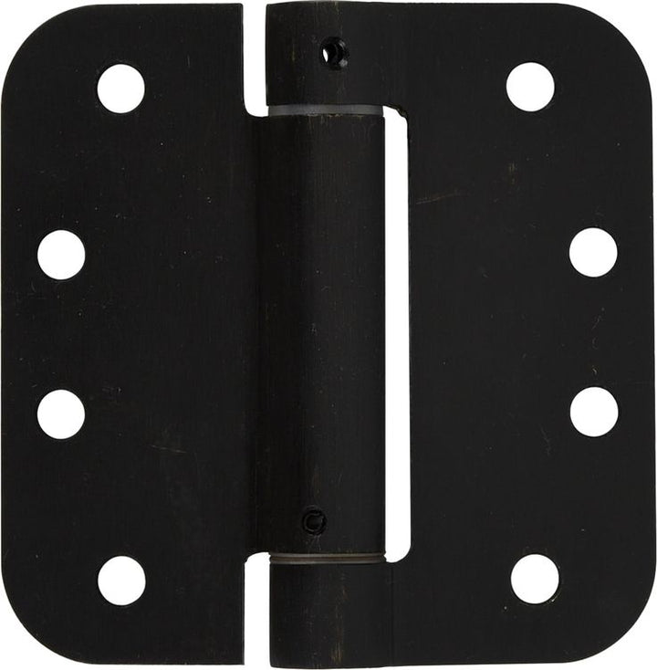 4 in. Oil-Rubbed Bronze 5/8 in. Radius Adjustable Spring Door Hinge