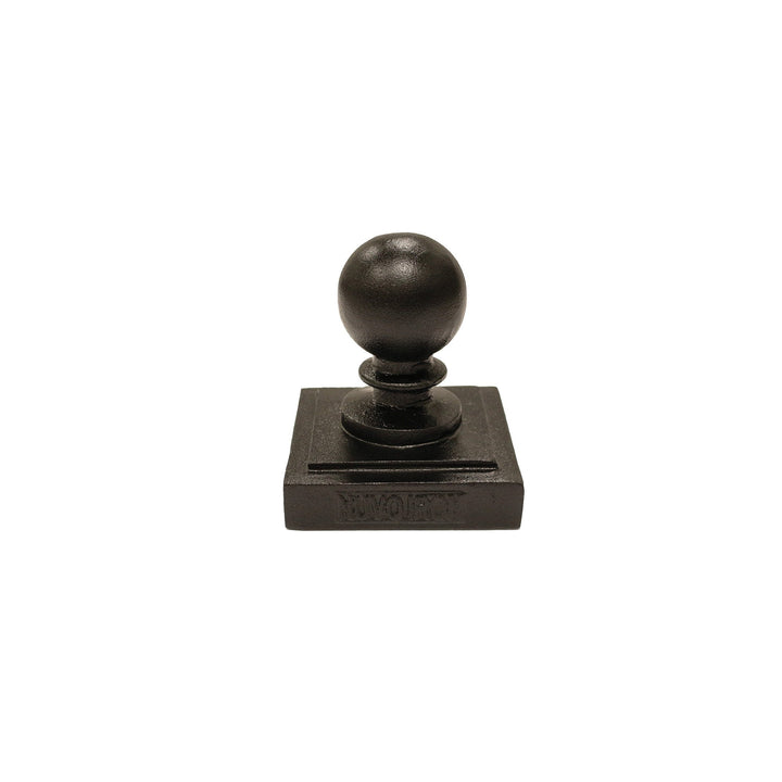 Nuvo Iron 4-in x 4-in Black Aluminum Deck Post Cap