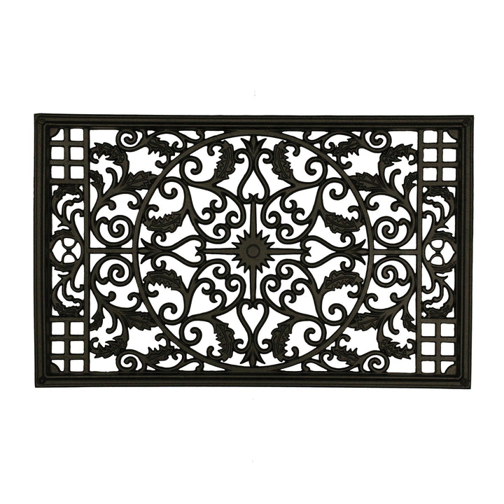Nuvo Iron 24-in Black Powder Coated Satin Cast Aluminum Gate Insert For Wood Fence