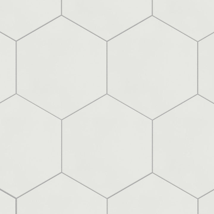Merola Tile Textile Hex White 8-5/8 in. x 9-7/8 in. Porcelain Floor and Wall Tile (11.56 sq. ft. / case)