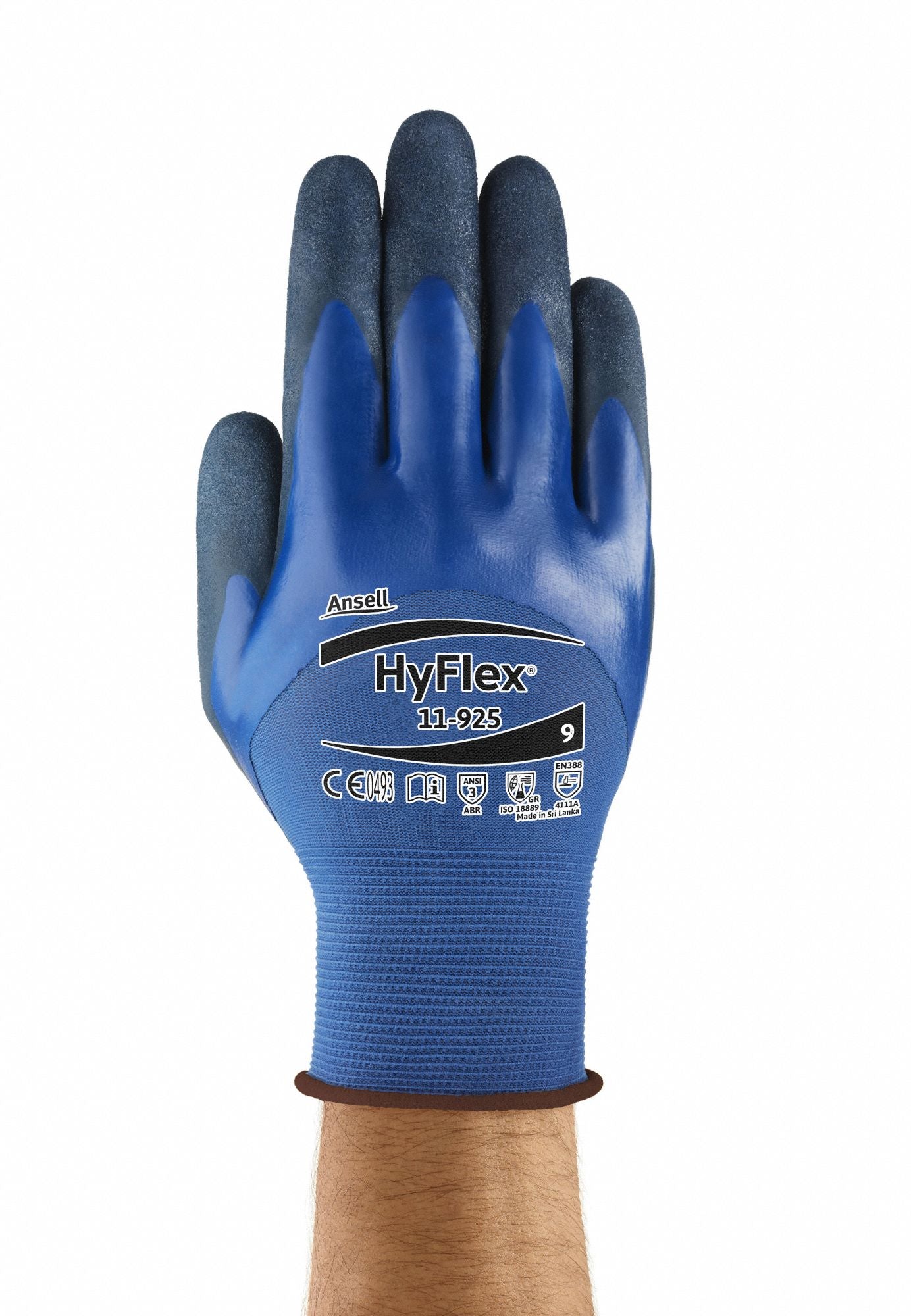 HYFLEX HyFlex(R) 11-925 Nitrile Coated Gloves 2XL - ANSI Abrasion Level 3