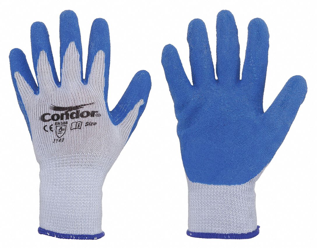 CONDOR 2XL Latex Coated Gloves - Rough Palm, ANSI Abrasion Level 3