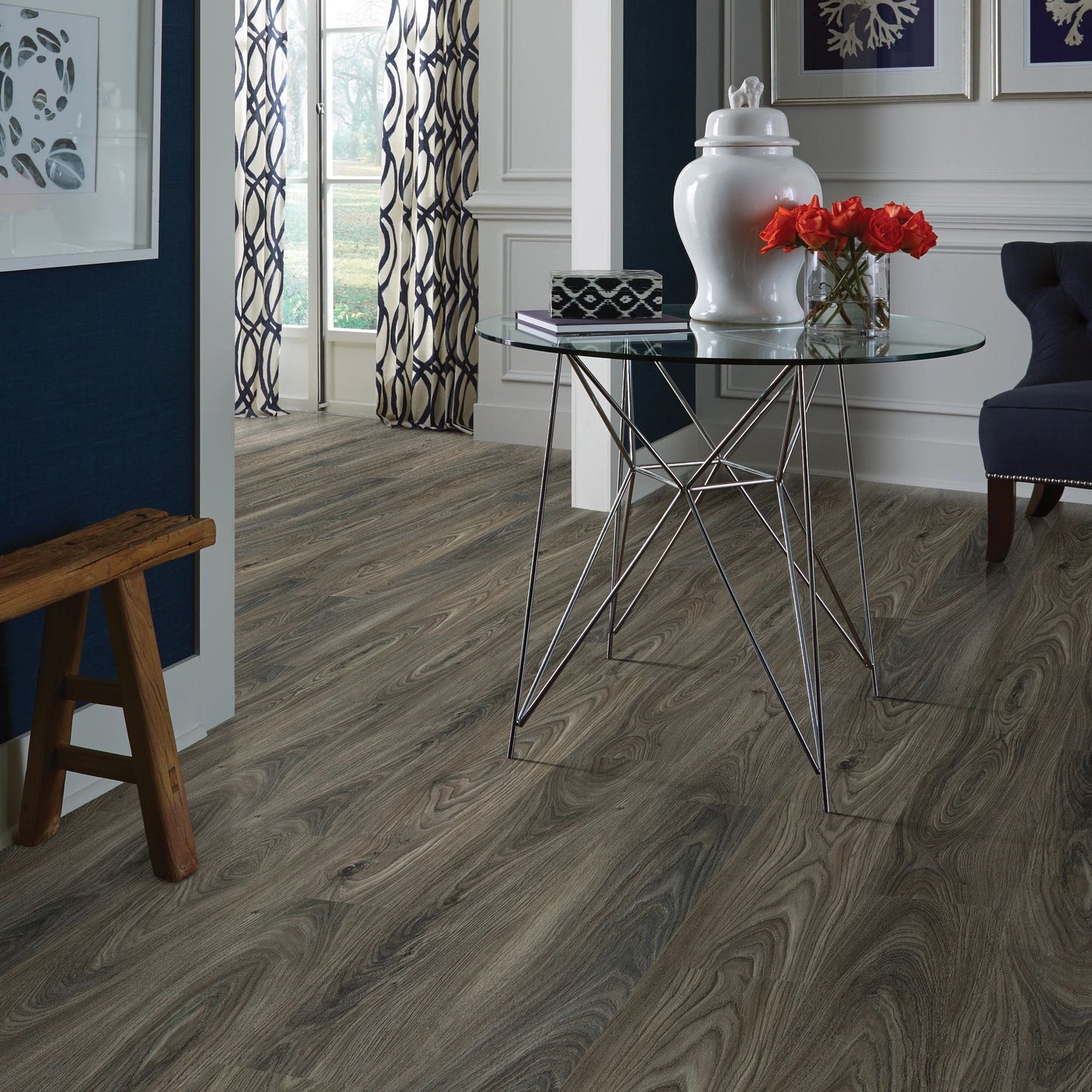 Shaw Reflection 12 Gilded Elm 7-in Wide x 2-mm Thick Water Resistant Luxury Vinyl Plank Flooring (35-sq ft)