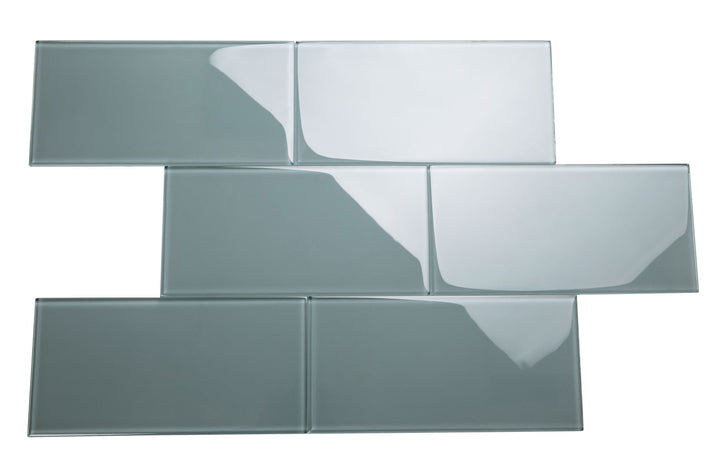 Giorbello Classic Premium Slate 6-in x 12-in Glossy Glass Subway Wall Tile (5-sq. ft/ Carton)