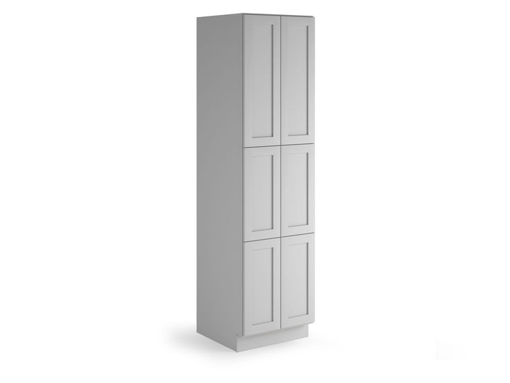 Valleywood Cabinetry Proper Gray 24-in W x 90-in H x 24-in D Proper Gray Birch Pantry Ready To Assemble Plywood Cabinet (Flat Panel Shaker Door Style)