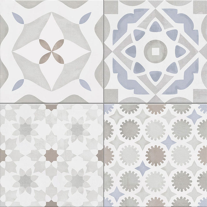 Giorbello (Sample) Chiasmo Multi 8-in x 8-in Matte Porcelain Patterned Floor and Wall Tile